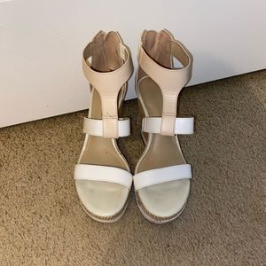 Antonio Melani Nude Wedges